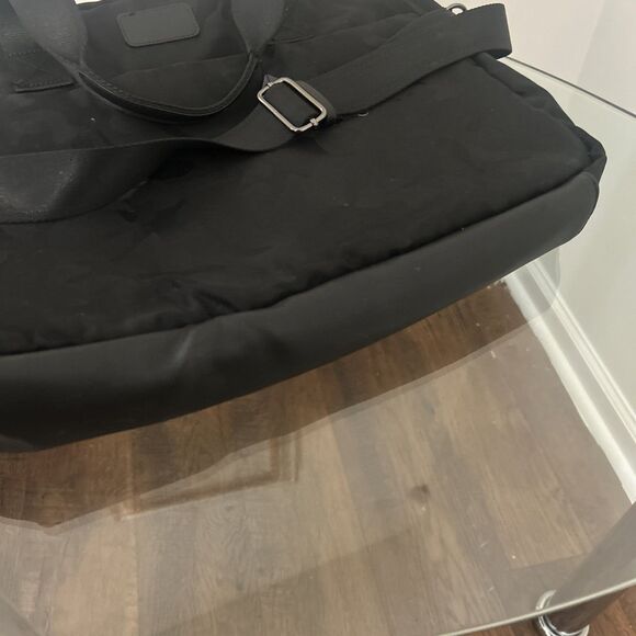 Seven91 Black Quilted Laptop Tote Shoulder Bag Camo Pattern - Picture 9 of 9